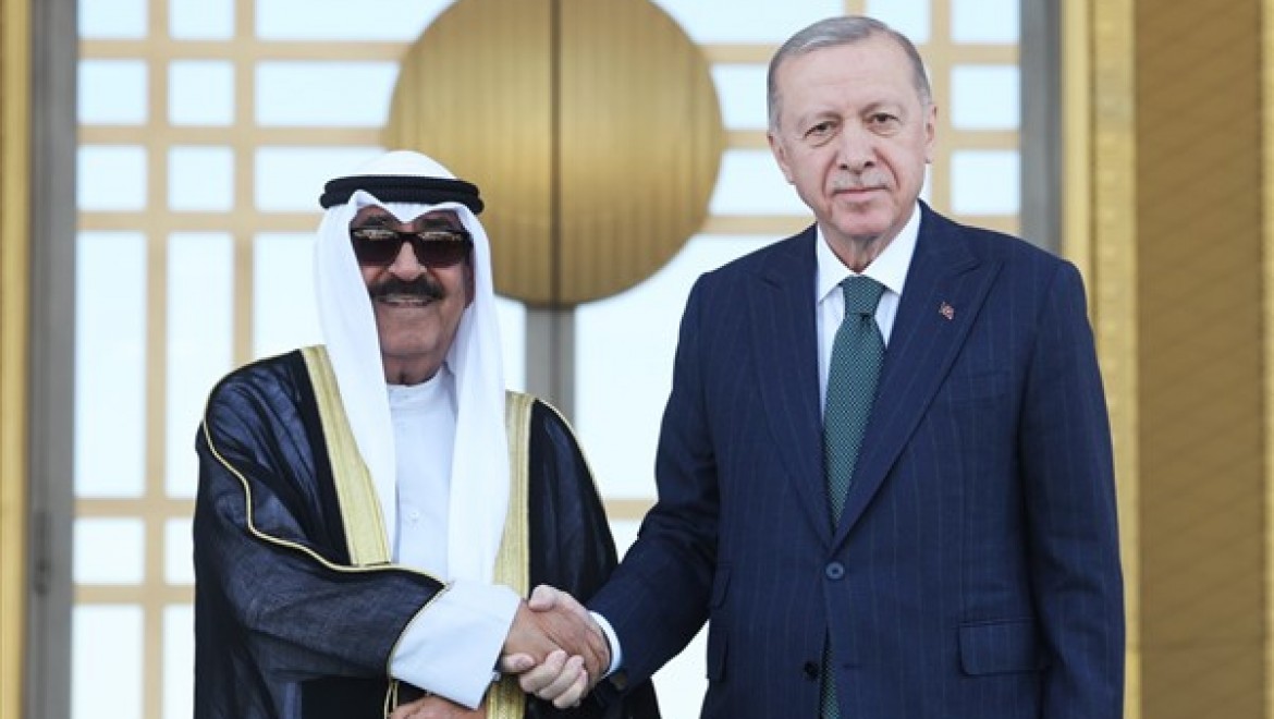 Cumhurbaşkanı Erdoğan, Kuveyt Devlet Emiri El Sabah'ı resmi törenle karşıladı