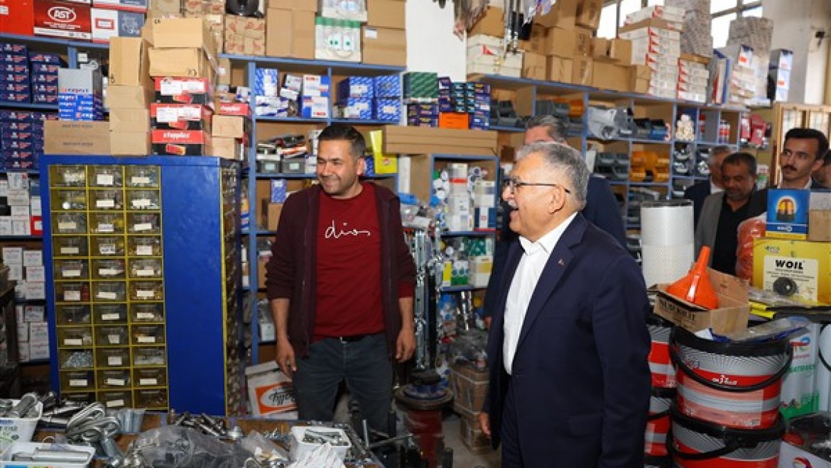 Başkan Büyükkılıç, Pınarbaşı sanayi esnafı ile buluştu
