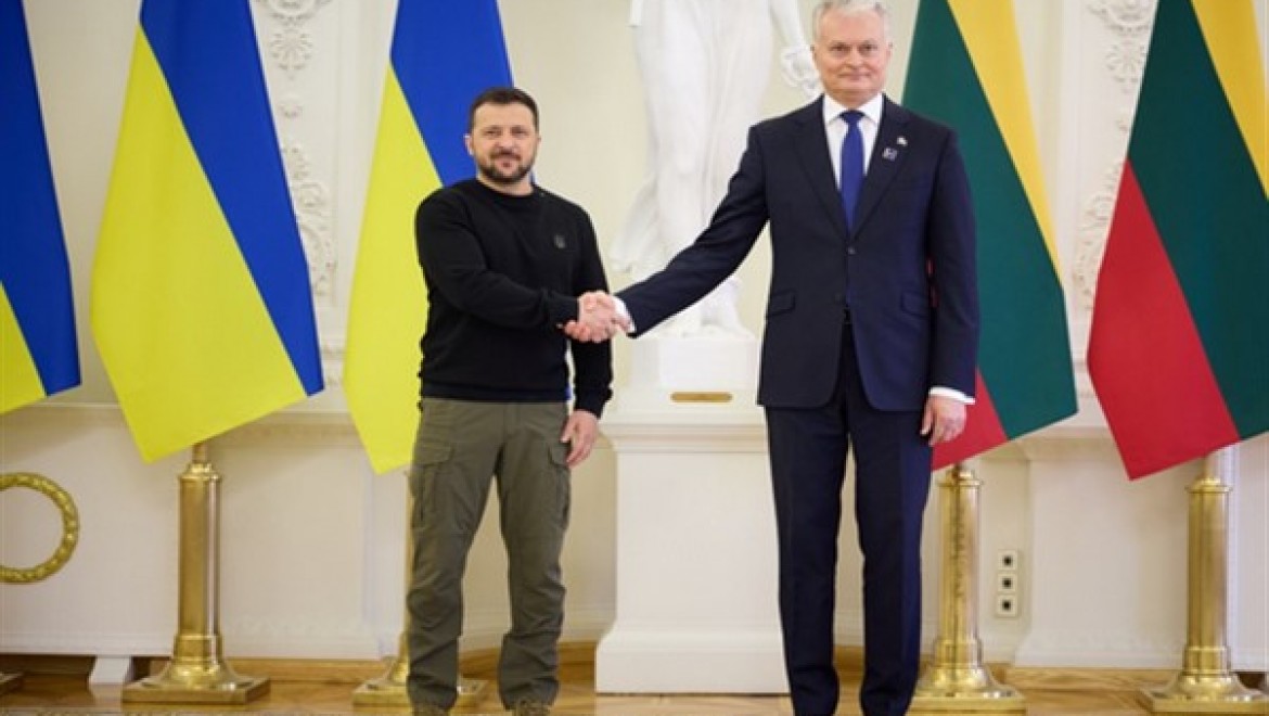 Zelenski, Litvanya Devlet Başkanı Nauseda ile bir araya geldi