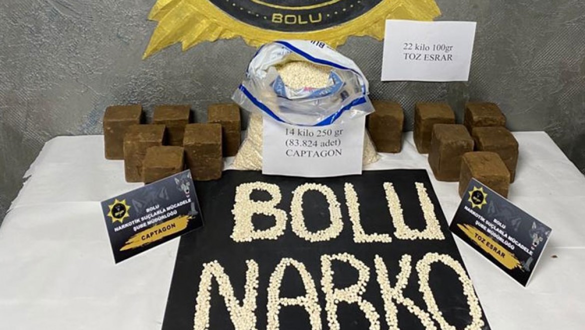 Bolu'da tırın aküsünde 36 kilo 350 gram uyuşturucu ele geçirildi