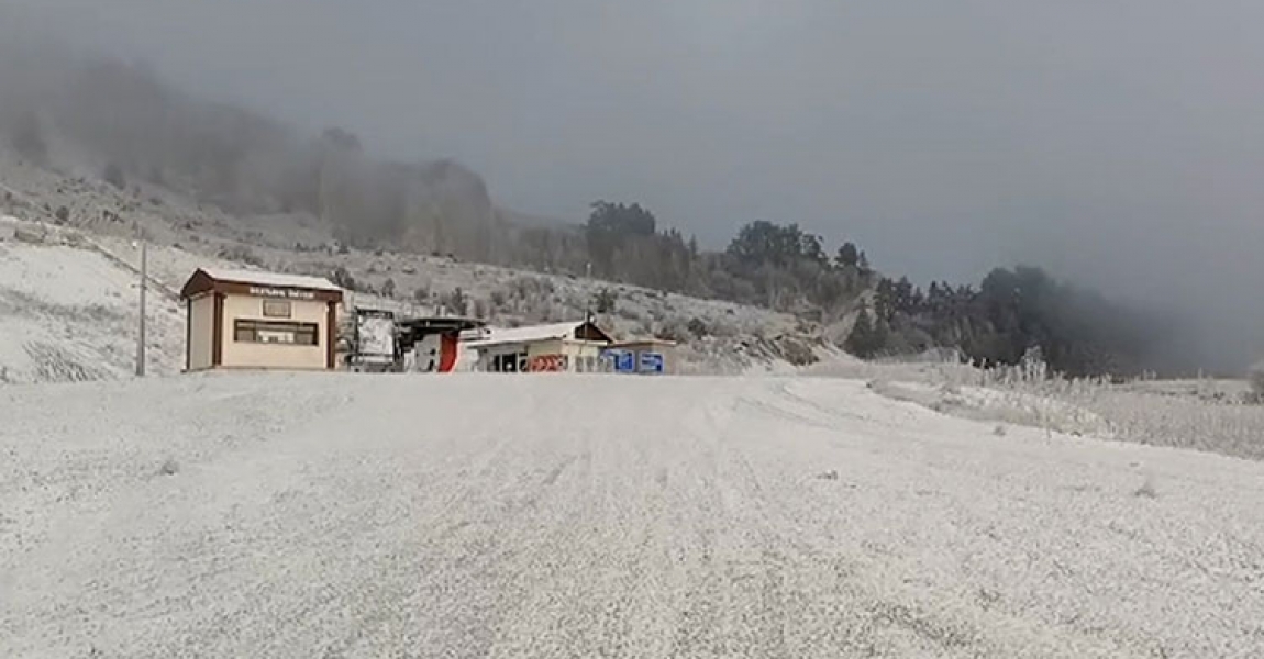 Keltepe Kayak Merkezi beyaz örtüyle kaplandı