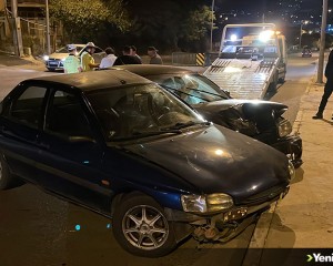 Karabük'te iki otomobilin çarpışması sonucu 2 kişi yaralandı