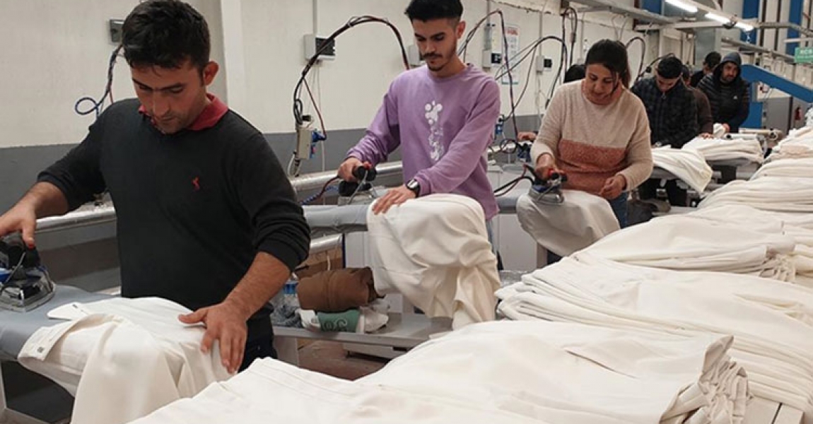 Devlet desteğiyle kurulan tekstil fabrikası 240 kişiye iş imkanı sağladı