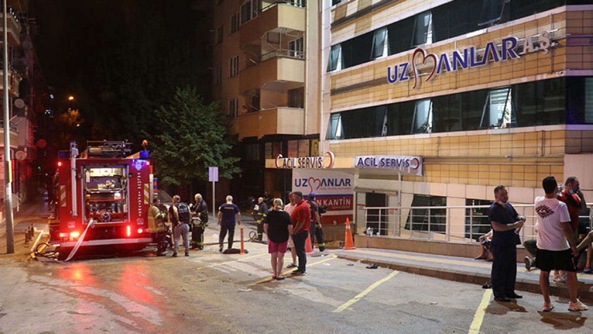 Yalova'da özel bir hastanede çıkan yangın söndürüldü