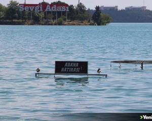 Adana'da su seviyesi yükselen baraj gölünün kenarındaki kafeleri su bastı