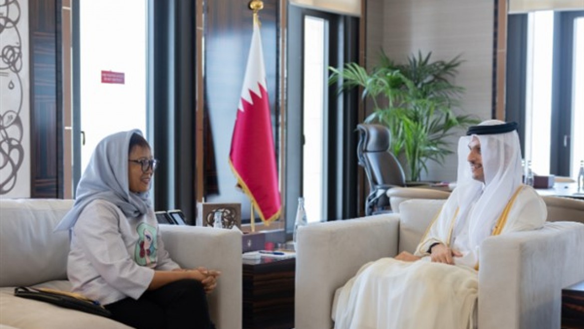 Katar Dışişleri Bakanı Al Sani, Endonezyalı mevkidaşı Marsudi ile bir araya geldi
