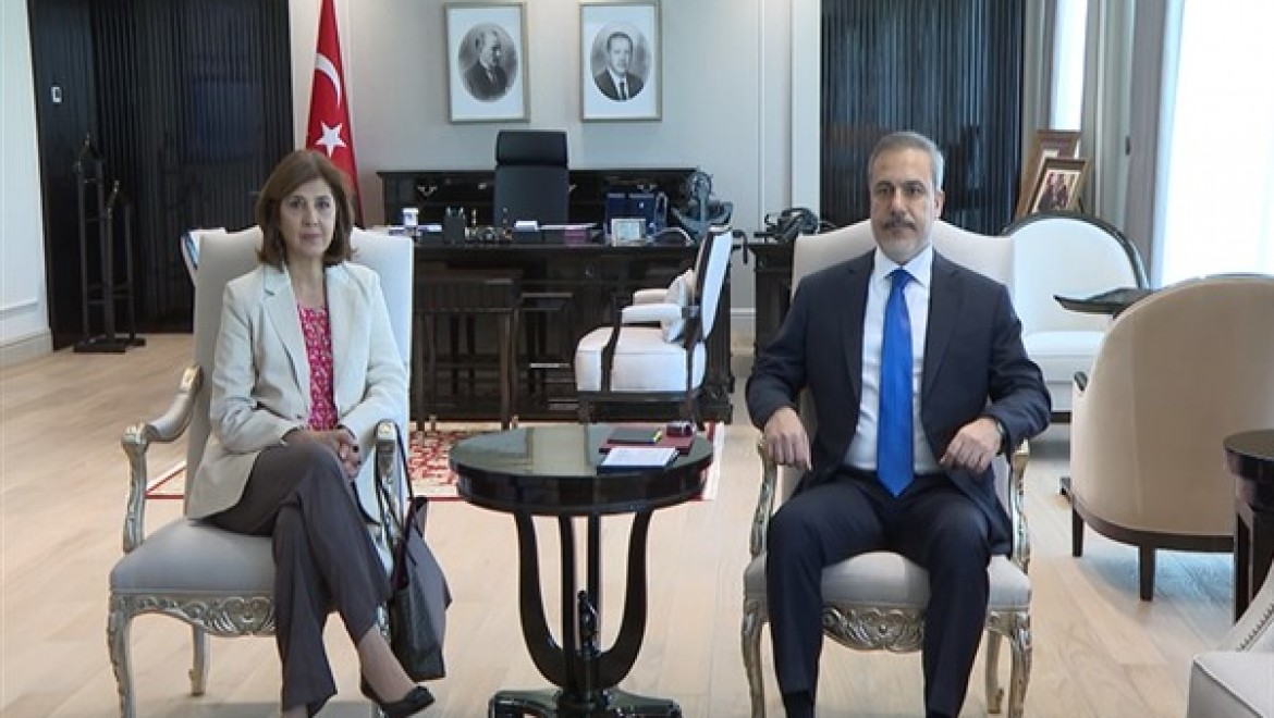 Bakan Fidan, BM Genel Sekreteri Guterres'in Kıbrıs Şahsi Temsilcisi'ni kabul etti