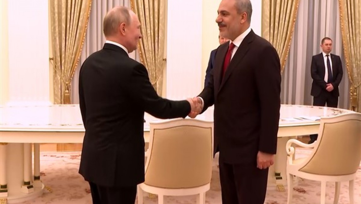 Bakan Fidan, Rusya Federasyonu Devlet Başkanı Putin tarafından kabul edildi