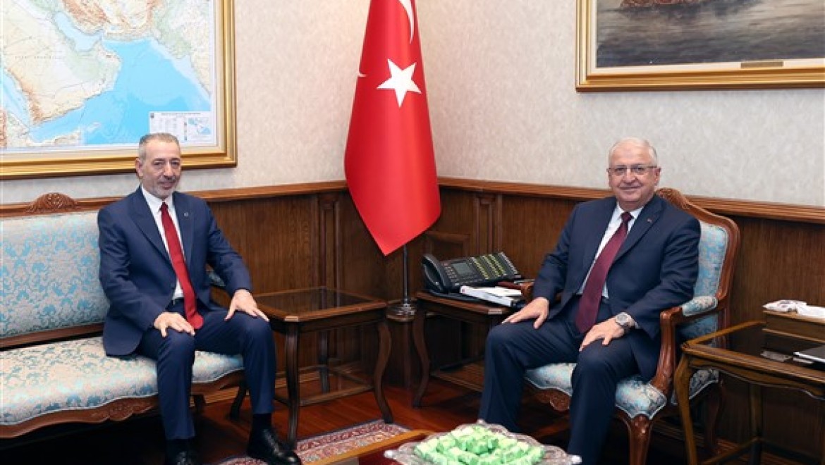 Bakan Güler, Irak Türkmen Cephesi Siyasi Büro Üyesi Maruf'u kabul etti