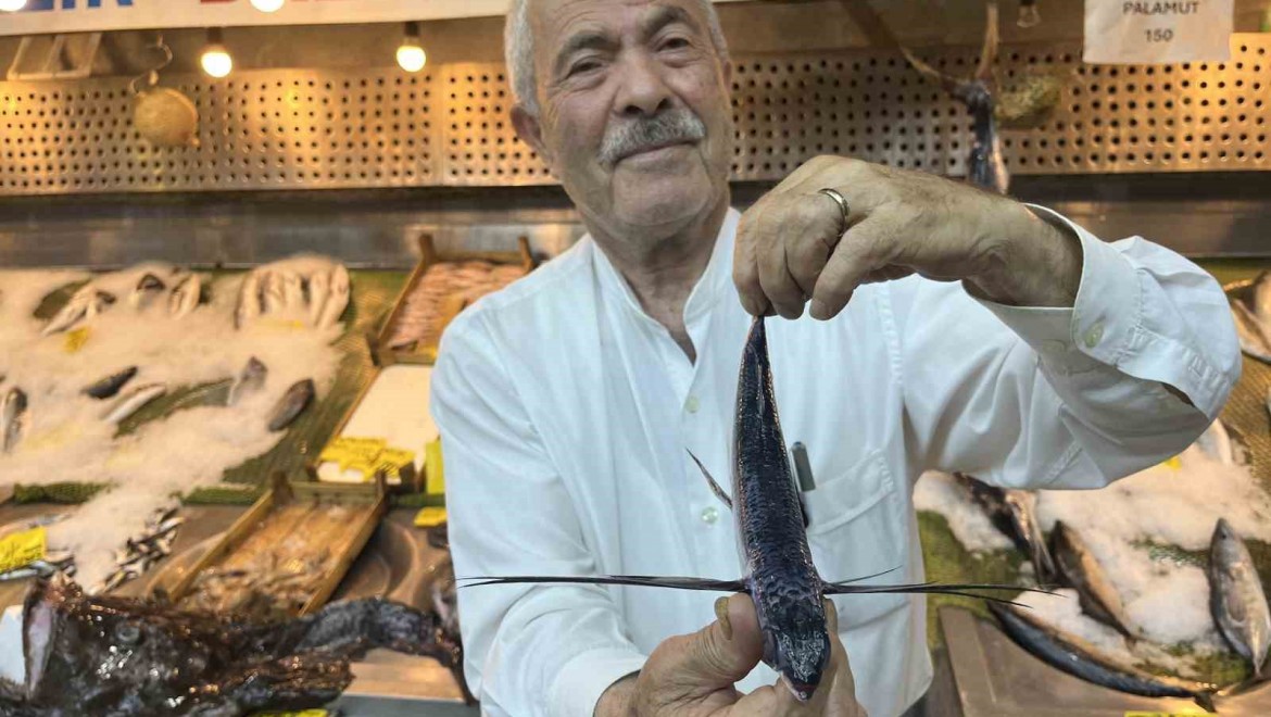 Marmara Denizi açıklarında uçan balık yakalandı