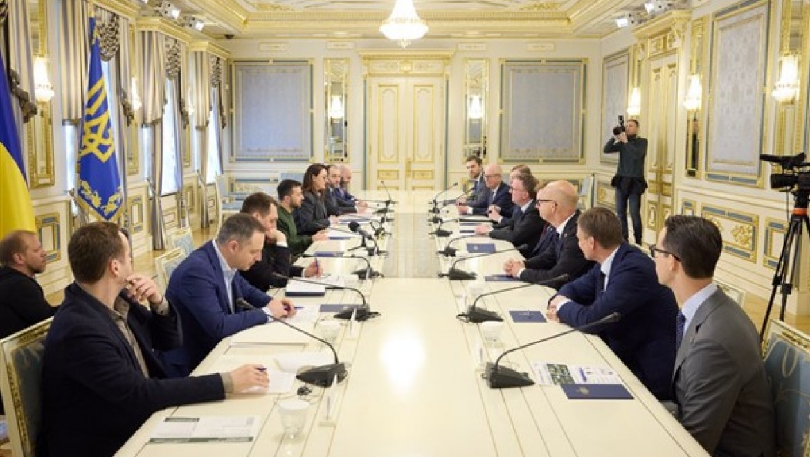 Zelenski, Danimarka Sanayi, Ticaret ve Mali İşler Bakanı Bodskov'u ağırladı