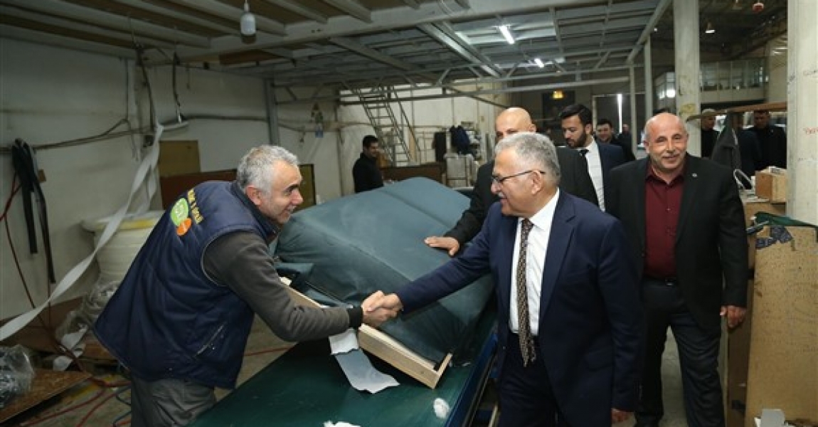 Başkan Büyükkılıç'tan fabrika ziyareti