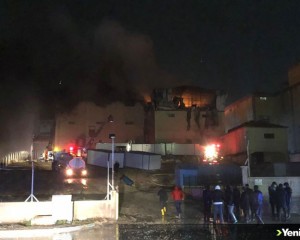 Karaman'da bisküvi fabrikasında yangın