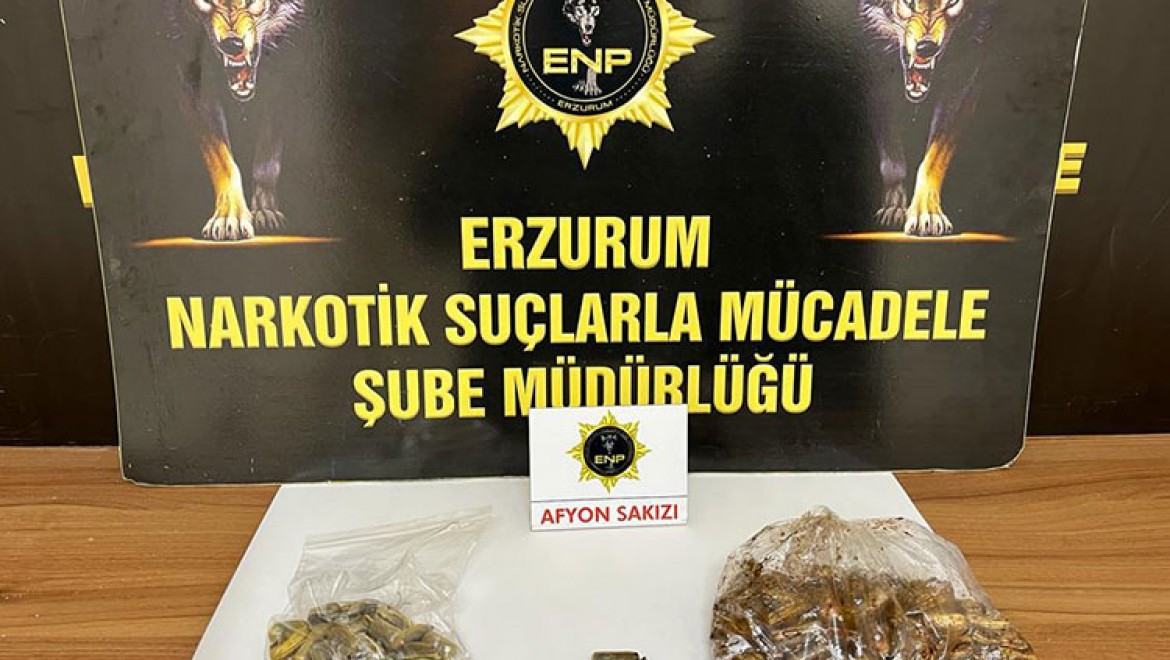 Erzurum'da vücudunda uyuşturucu taşıyan şüpheli tutuklandı