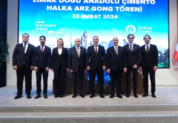 Borsa İstanbul'da gong Limak Doğu Anadolu Çimento için çaldı