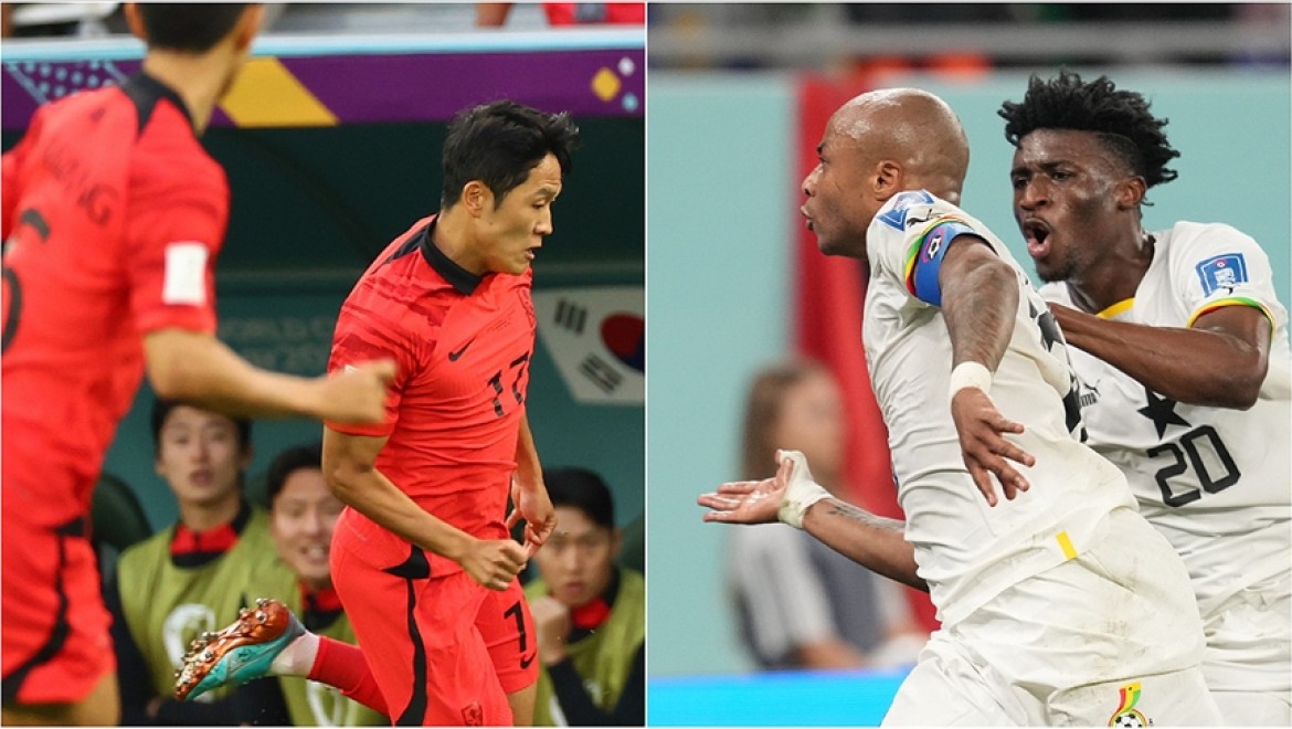 Güney Kore ve Gana gruptaki ikinci maçlarında karşılaşacak