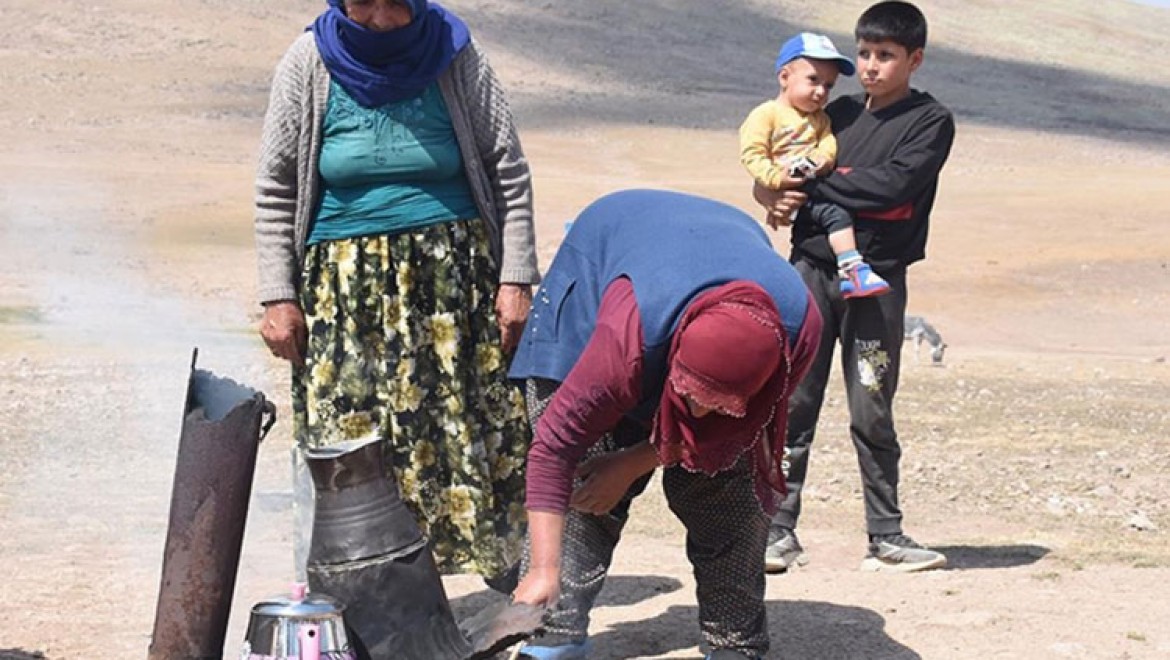 Erzurum'un yaylaları, doğu ve güneydoğudan göçer aileleri ağırlıyor