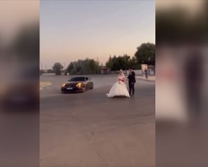 Aksaray'da gelin ile damadın etrafında drift yapan sürücüye para cezası