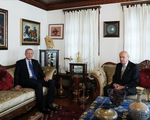 Cumhurbaşkanı Erdoğan Devlet Bahçeli ile bir araya geldi